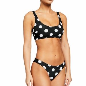 NWT MARA HOFFMAN POLKA DOT LIRA TOP & KAY BOTTOM BIKINI XS